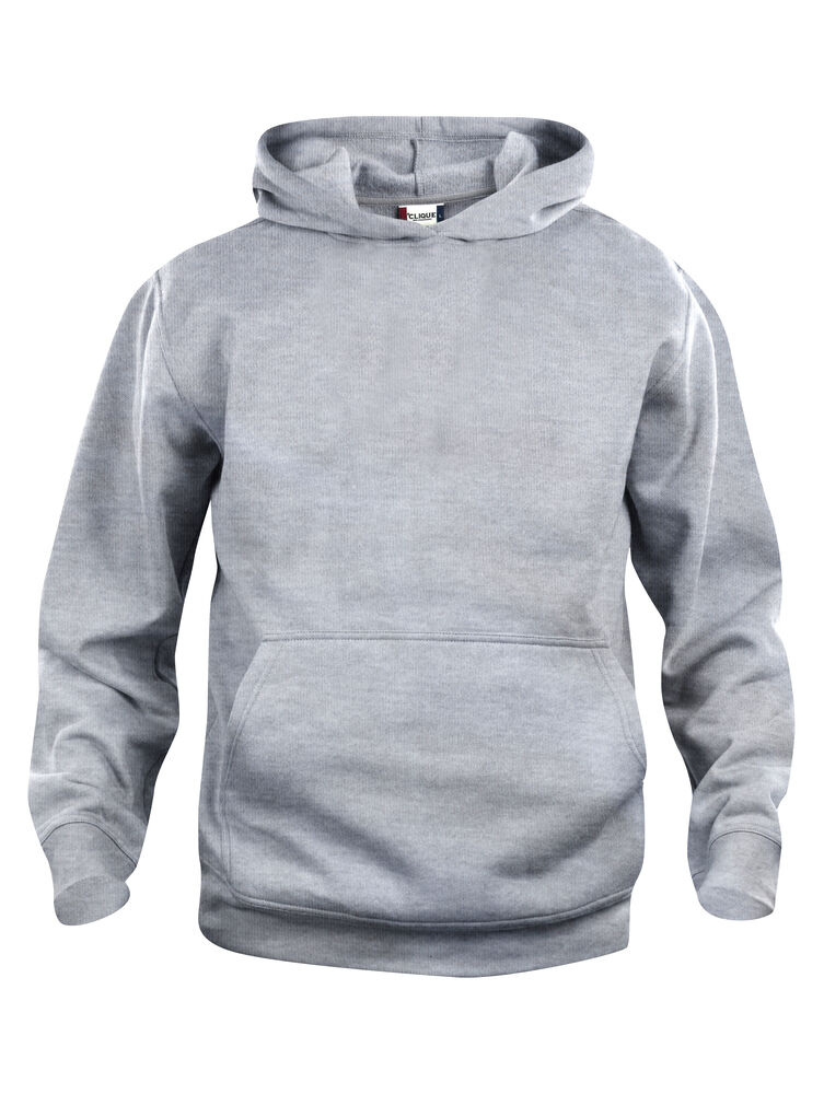 Basic Hoody Junior Graumeliert