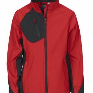 2423 DAMEN SOFTSHELL JACKE MIT KONTRASTELEMENTEN