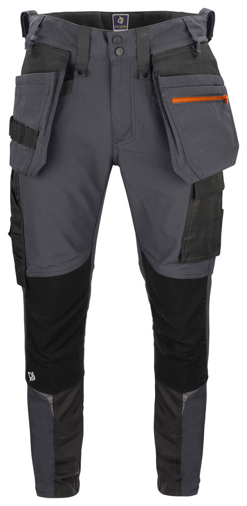 5550 FULL STRETCH ARBEITSHOSE MIT KEVLAR KNIEVERSTÄRKUNGEN SLIM FIT Grau