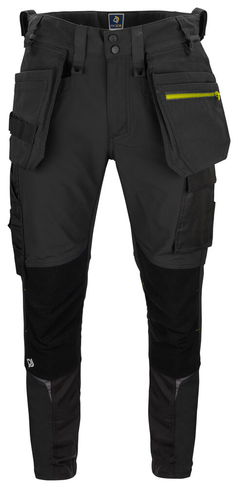 5550 FULL STRETCH ARBEITSHOSE MIT KEVLAR KNIEVERSTÄRKUNGEN SLIM FIT Schwarz