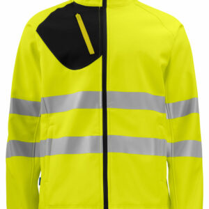 6432 2 LAGIGE WARNSCHUTZ SOFTSHELL JACKE EN ISO 20471 KLASSE 3/2